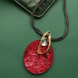 Sohi Women's Moonlit Elegance Thread Necklace image 1