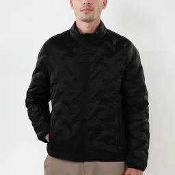 celio Celio* Black Regular Fit Quilted Jacket image 1