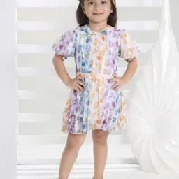 Peppermint Kids Multicolor Polyester Flared Fit 1 Dress-picture-19
