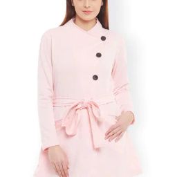 Belle Fille Pink Regular Fit Coat-picture-28