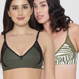 Clovia Multicolor Printed Bra (Pack of 2)-image-67