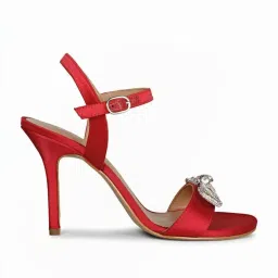 Saint G Women's Hayden Red Ankle Strap Stilettos image 1