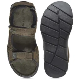 Woodland Men's Olive Green Floater Sandals image 3