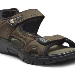 Woodland Men's Olive Green Floater Sandals image 4
