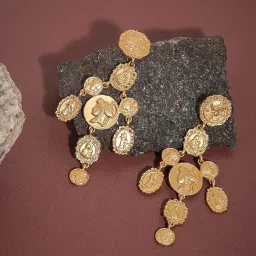 Sohi goldplated drop earrings earrings image 1