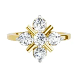 Sparkles Lab Grown Diamond 14k (585) Yellow Gold Ring for Women image 1