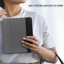 Gripp Melon Leatherette Texture Case for Ipad 10.9 Inch (10Th Generation) (2022) - Grey/Black-picture-10