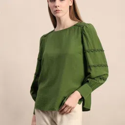 Vero Moda Green Regular Fit Top image 1