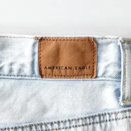 American Eagle Outfitters Blue Regular Fit Lightly Washed Jeans image 5