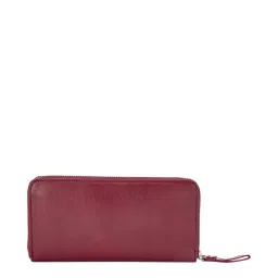 Tommy Hilfiger Red Solid Zip Around Wallet for Women image 3