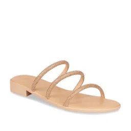 Rocia by Regal Women's Rose Gold Casual Sandals image 2