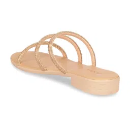 Rocia by Regal Women's Rose Gold Casual Sandals image 5