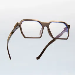 Ted Smith Transparent Square UV Protection Unisex Sunglasses image 1