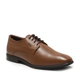 woods Woodland Men's Tawny Brown Derby Shoes image 1