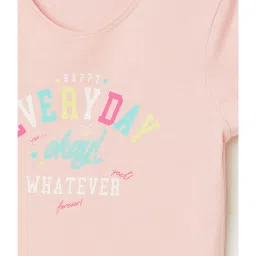 Fame Forever by Lifestyle Light Pink Graphic Print T-Shirt image 3