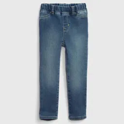 GAP Girls Blue Skinny Fit Solid Leggings-picture-32