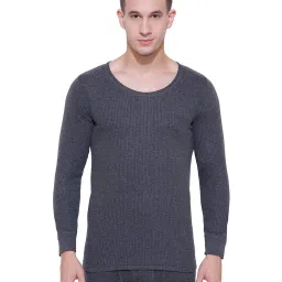 Bodycare Insider Grey Melange Regular Fit Thermal Top image 1