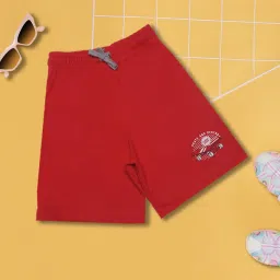 Dollar Boys Red Solid Bermuda image 1