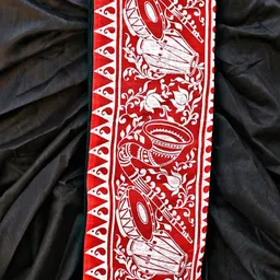 Shreeram criation Men Black Silk Dhotis image 2