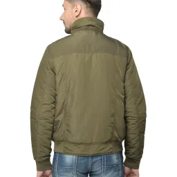 Woodland Olive High Neck Polyester Jacket image 2
