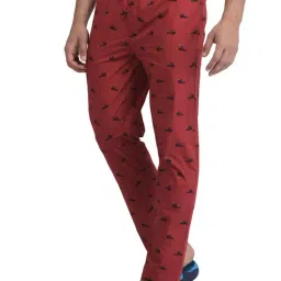 Woodland Dark Red Printed Pyjamas image 3