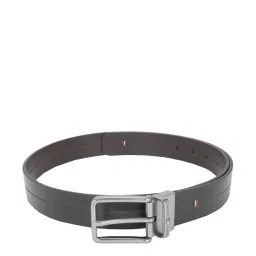 Tommy Hilfiger Salem Black Leather Reversible Belt for Men image 2