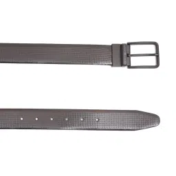 Tommy Hilfiger Tongass Pro Grey Leather Reversible Belt for Men image 5