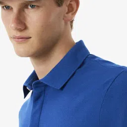 Lacoste Blue Paris Stretch Pique Regular Fit Polo T-Shirt image 5