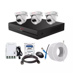 CP PLUS CCTV Combo Kit 2.4 MP Full Colour HD Audio Indoor & Outdoor with 4 Channel DVR, 3 Dome Camera, 4 Channel SMPS, 70 m Copper Cable, 500 GB HDD & Connectors-picture-27