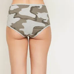 Clovia Grey Printed Hipster Panty image 2