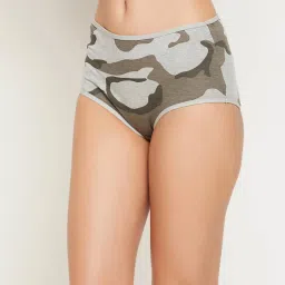 Clovia Grey Printed Hipster Panty image 3