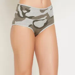 Clovia Grey Printed Hipster Panty image 4