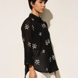 Only Black Embroidery Shirt image 4