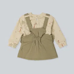 Babys Day Printed Cotton Slim Fit Dungarees image 5