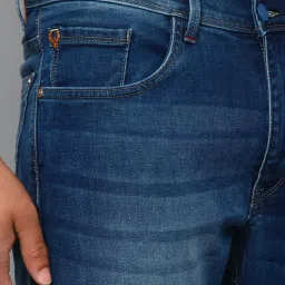 Allen Solly Jeans Navy Blue Regular Fit Jeans image 4