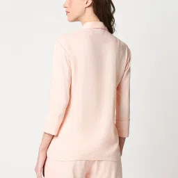 Bewakoof Light Pink Shirt With Shorts image 2
