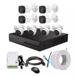 CP PLUS CCTV Combo Kit 2.4 MP Indoor & Outdoor with 8 Channel DVR, 4 Dome 4 Bullet Camera, 8 Channel SMPS, 70 m Copper Cable & Connectors-picture-12
