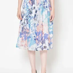 Scorpius White Abstract Skirts-picture-36