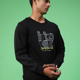 V-Mart Men Typography Printed Full Sleeve Sweatshirt image 2