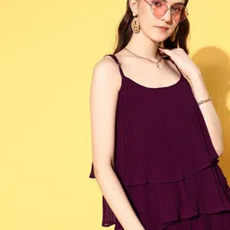 RAJGRANTH Women Solid Ruffles Top With Palazzos image 4