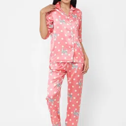 Sweet Dreams Pink Printed Pajama Set image 1