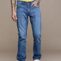 WROGN Men Slim Fit Light Fade Stretchable Jeans-picture-34