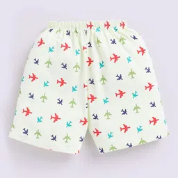 MooNKids Infants Pack Of 3 Printed Low Rise Briefs R1-MK_Brief_3 blu beig ylw image 5