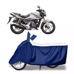 Auto Pearl Bike Cover for Hero Xtreme Sports (White & Blue)-picture-11