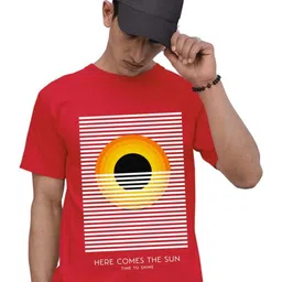 TeeSlix Unisex Red Tshirts image 4