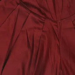 Vastramay Full Sleeves Front Button Closure Solid Kurta & Dhoti Set - Orange image 5