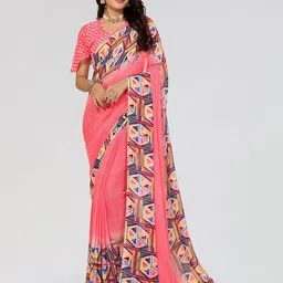 moda rapido ANAND SAREES Poly Georgette Saree-picture-14