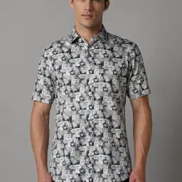 Louis Philippe Multicolored Cotton Slim Fit Printed Shirt image 1