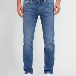 U.S. Polo Assn. Denim Co. Blue Cotton Skinny Fit Logo Printed Jeans-picture-33