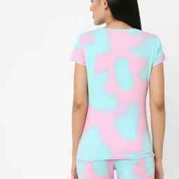 Sweet Dreams Multicolor Abstract Print Shorts Set image 2